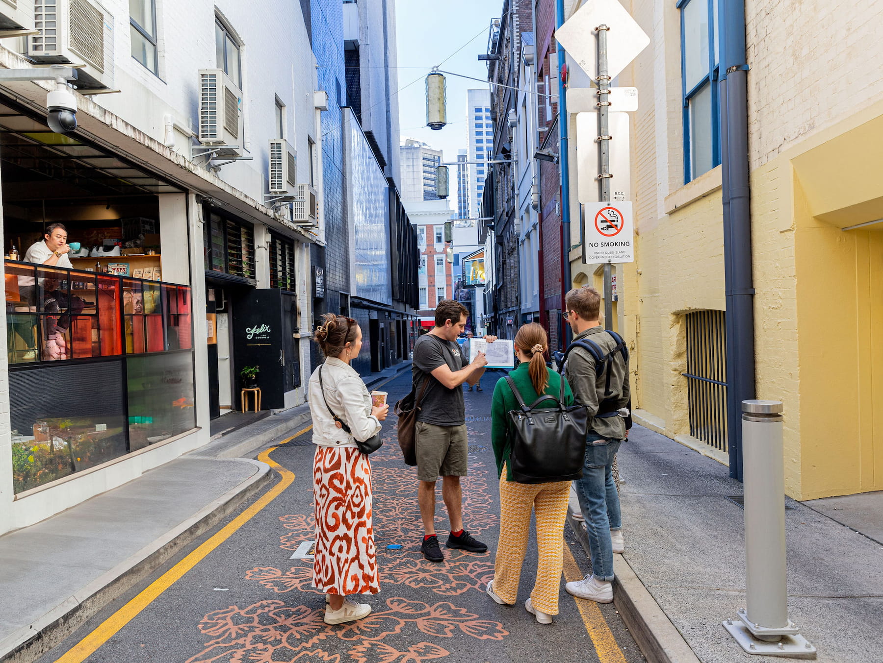 brisbane walking tour burnett lane